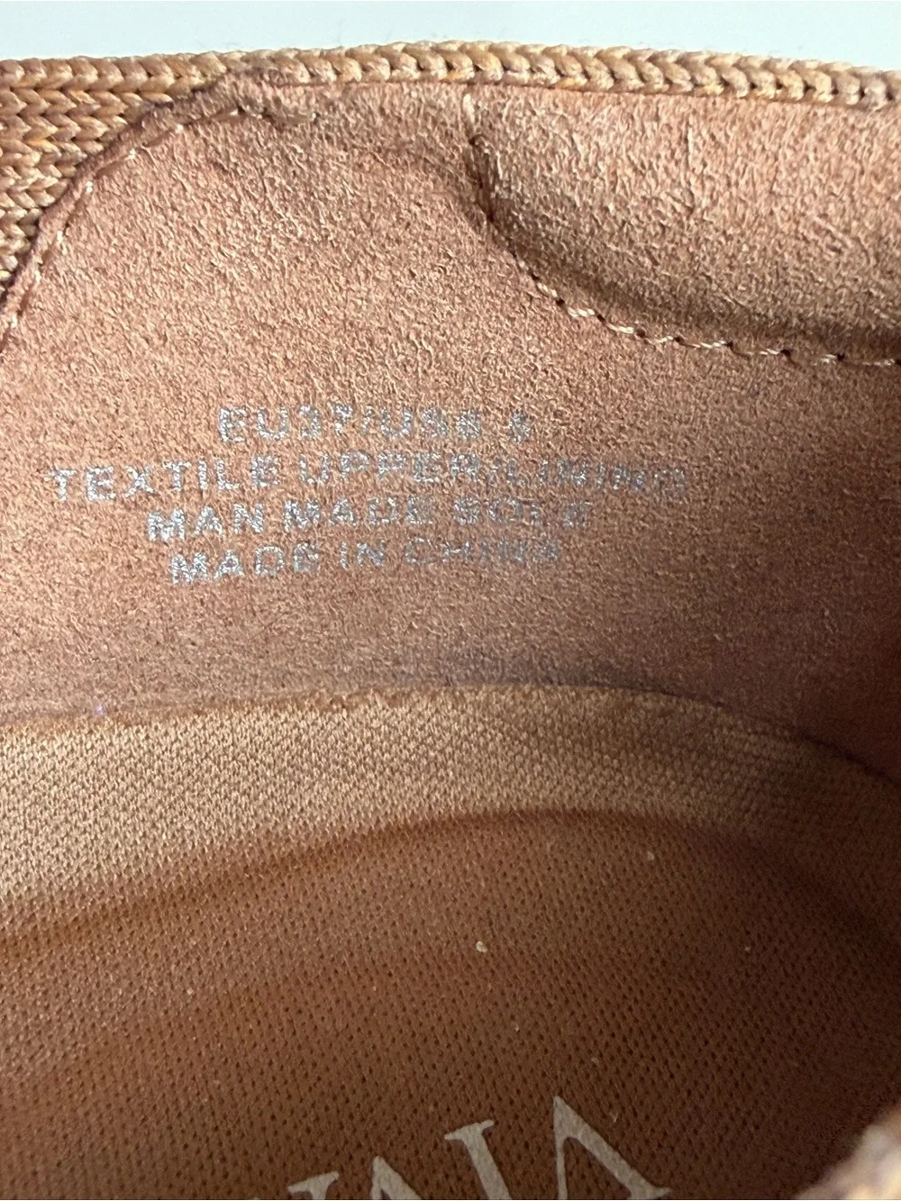 VIVAIA Margot Mary Jane Square Toe Flats - Nutmeg / Beige (Size EU 37 / US 6.5)